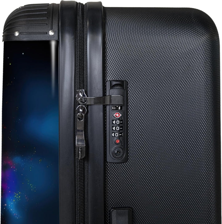 NoBoringSuitcases.com® Koffer XL Gross 77x51.5x28 cm Hartschale Reisekoffer 4 Rollen Leicht Koffer T