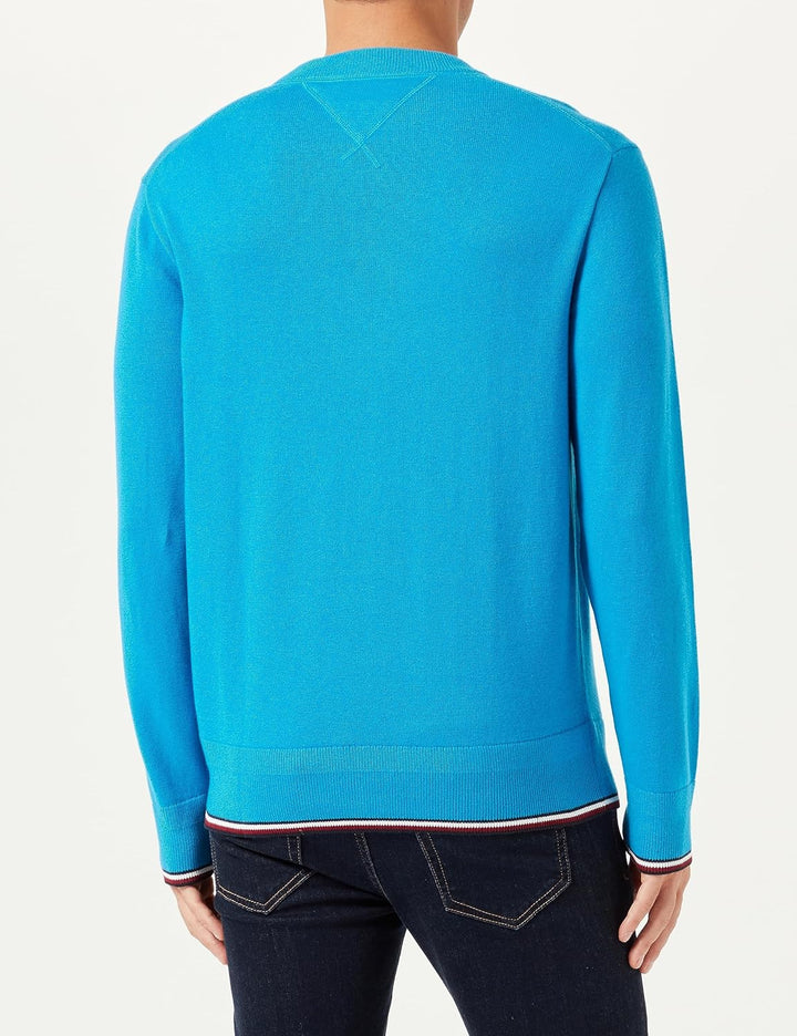 Tommy Hilfiger Herren Pullover, Blau (Cerulean Blue)