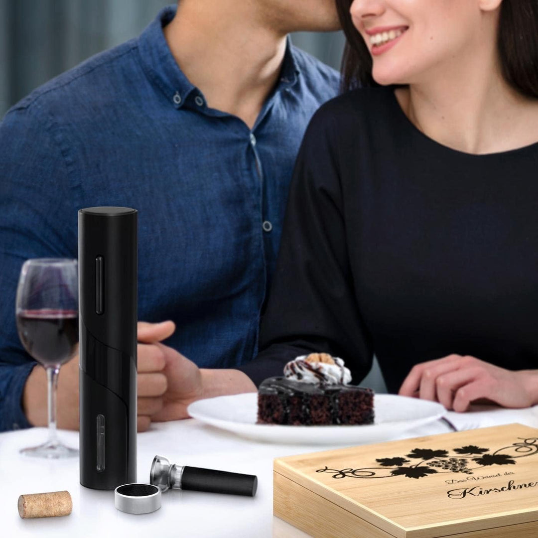 Maverton 6er Weinset in Geschenkbox mit Aufdruck - Flaschenöffner Set - elektrischer Weinöffner - We