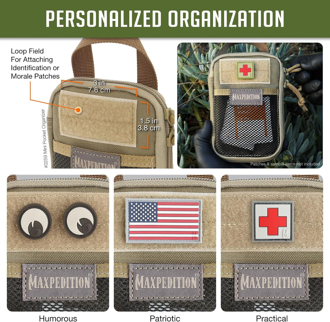 Maxpedition Mini Pocket Organizer Tasche Einheitsgrösse Khaki, Einheitsgrösse Khaki