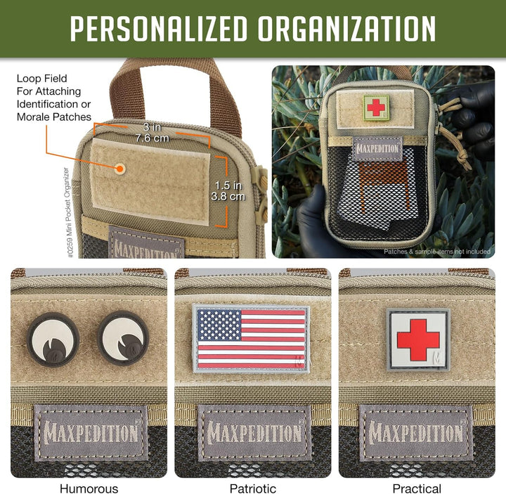 Maxpedition Mini Pocket Organizer Tasche Einheitsgrösse Khaki, Einheitsgrösse Khaki