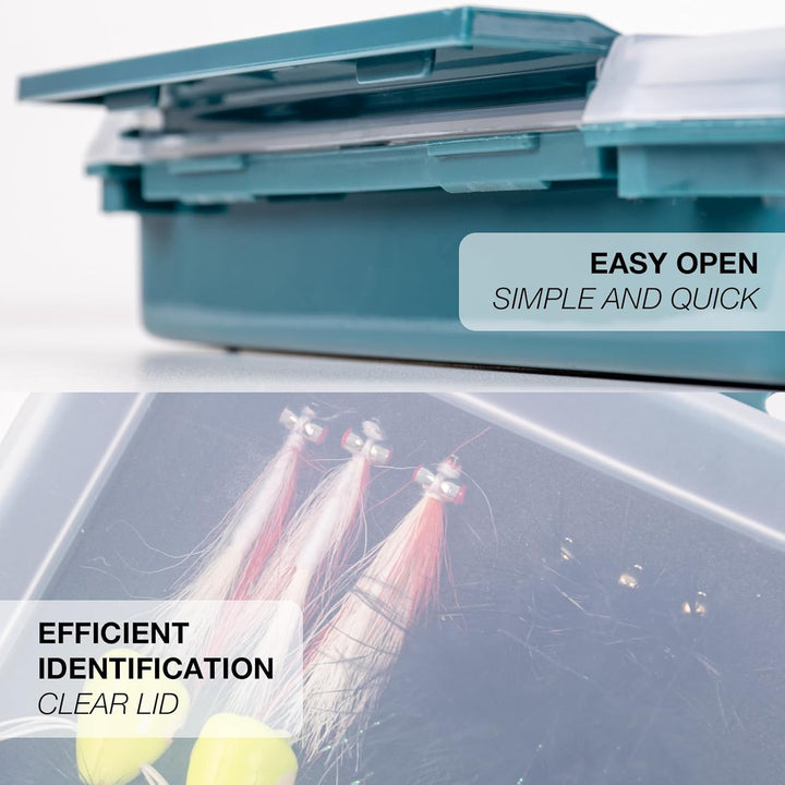 SF 3600 Grösse Slit Foam Case Jigköpfe Haken Spinner Löffel Aufbewahrungstablett für Angelgeräte 2 P