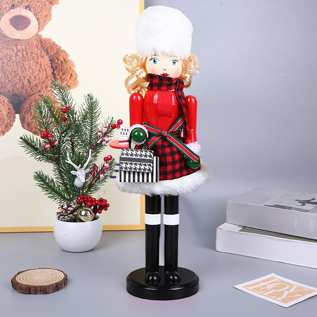 Generisch Weihnachtsnussknacker Dekorationen - Weibliche Nussknacker Tischdekoration - Dekorative Fi