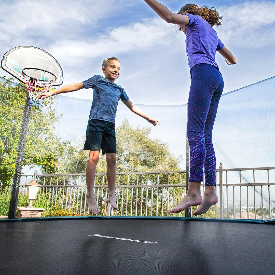 SONGMICS Sprungtuch Trampolin, Trampolinsprungtuch Ø 244 305 366 cm, Sprungmatte, Trampolinzubehör,