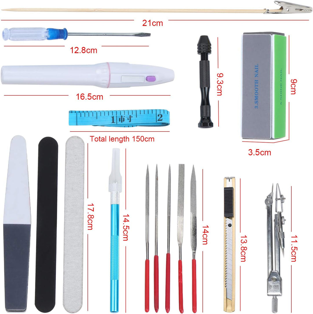 WiMas 64 STÜCKE Gundam Modellierer Basic Tools, Gundam Modeler Grundwerkzeuge, Modellierer für Grund