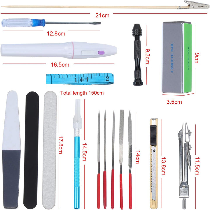 WiMas 64 STÜCKE Gundam Modellierer Basic Tools, Gundam Modeler Grundwerkzeuge, Modellierer für Grund