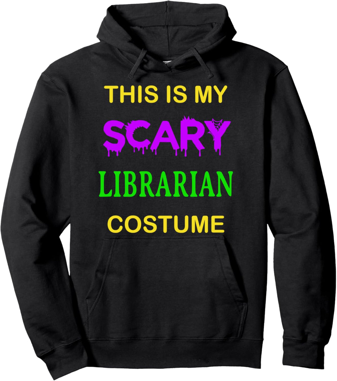 Dies ist My Scary Librarian Bookish Kostüm Halloween Party Pullover Hoodie
