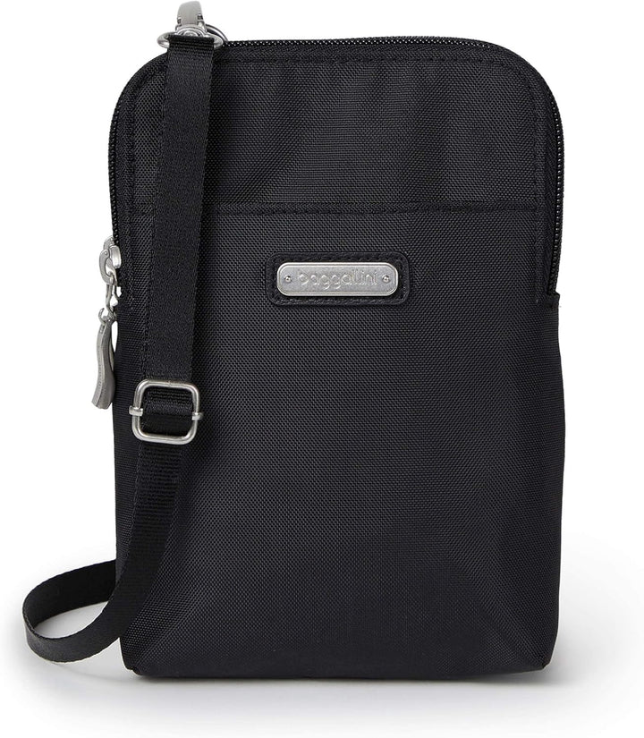 Baggallini Damen Take Two RFID Bryant Crossbody Schwarz, Schwarz