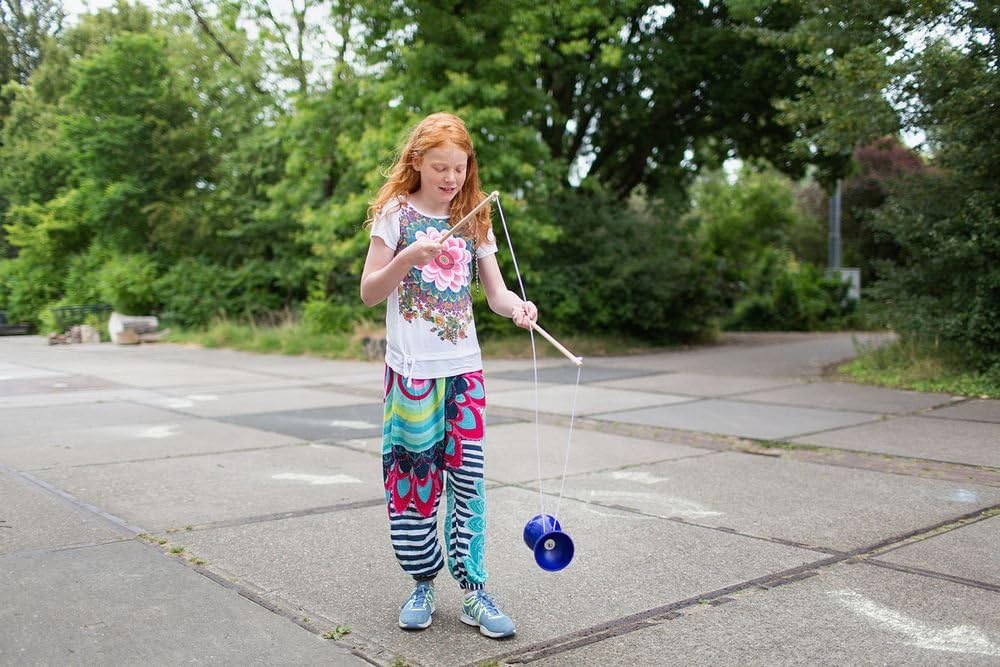 BS Toys Diabolo spiele - Koordination Kompaktes Outdoor Spiel - Draussen spielzeug Kinder - Geeignet