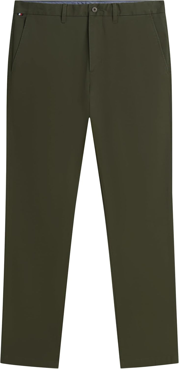 Tommy Hilfiger Herren Hose Bleecker Chino 1985 Pima Cotton Chino 31W / 28L Green (Dark Greenery), 31