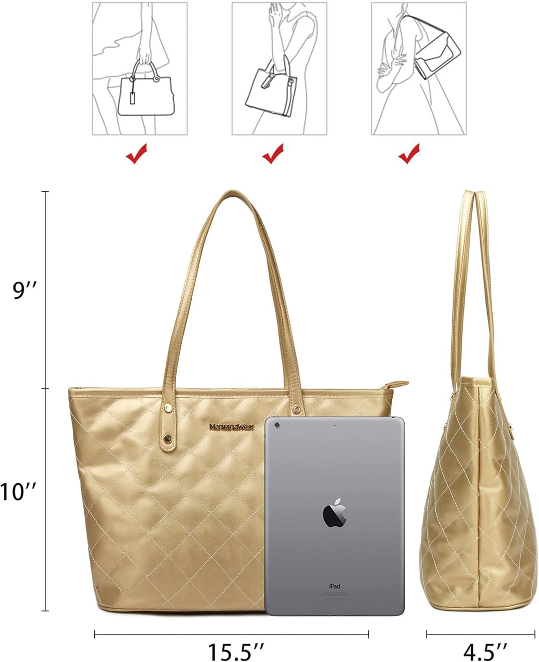 Montana West Tragetasche für Damen, grosse Geldbörsen und Handtaschen, modische Umhängetasche, Hobo-