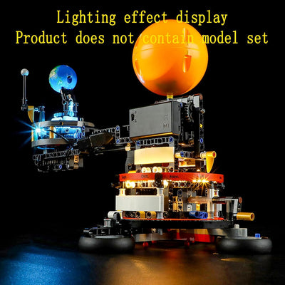 GEAMENT LED Licht-Set Kompatibel mit Lego Sonne Erde Mond Modell - Beleuchtungsset für Technic 42179