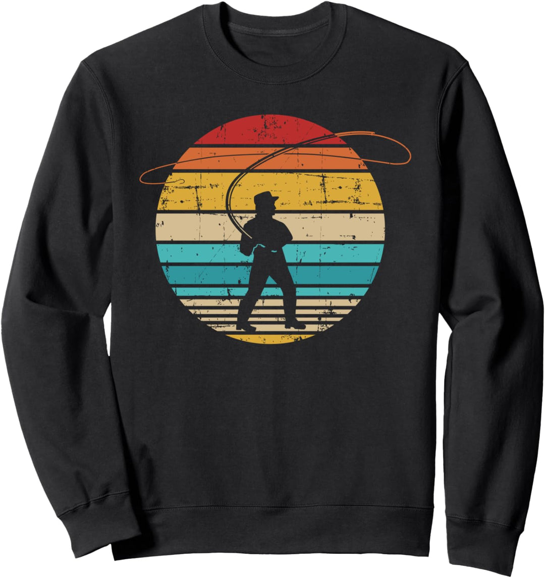 Fliegenfischen vintage retro Sweatshirt