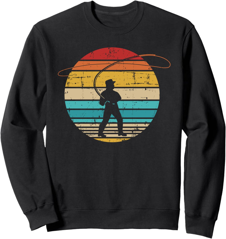 Fliegenfischen vintage retro Sweatshirt