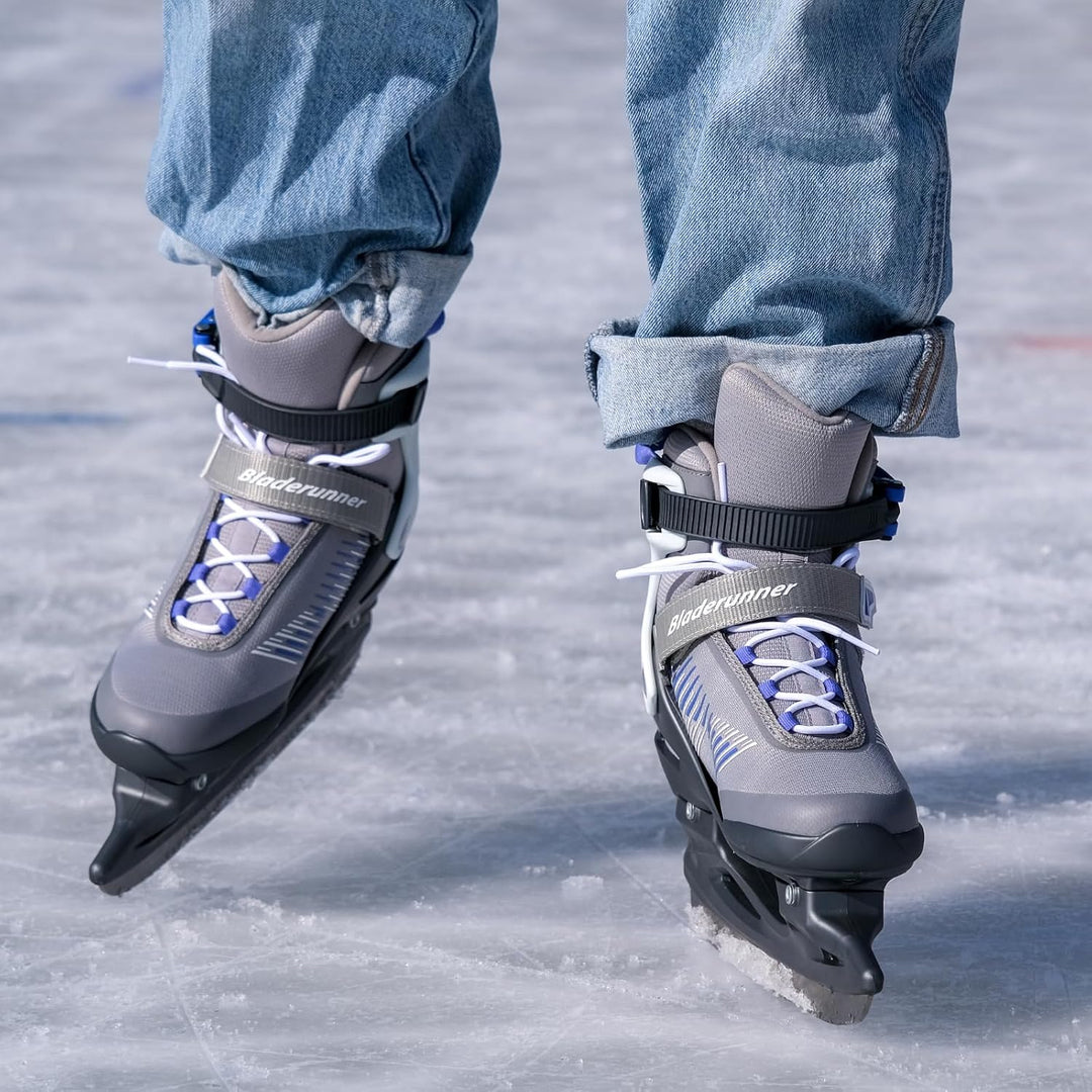 Bladerunner Igniter Ice W Allround-Schlittschuh für Freizeitläufer, Damen, Silber/Blau 42 (UK: 8 / U