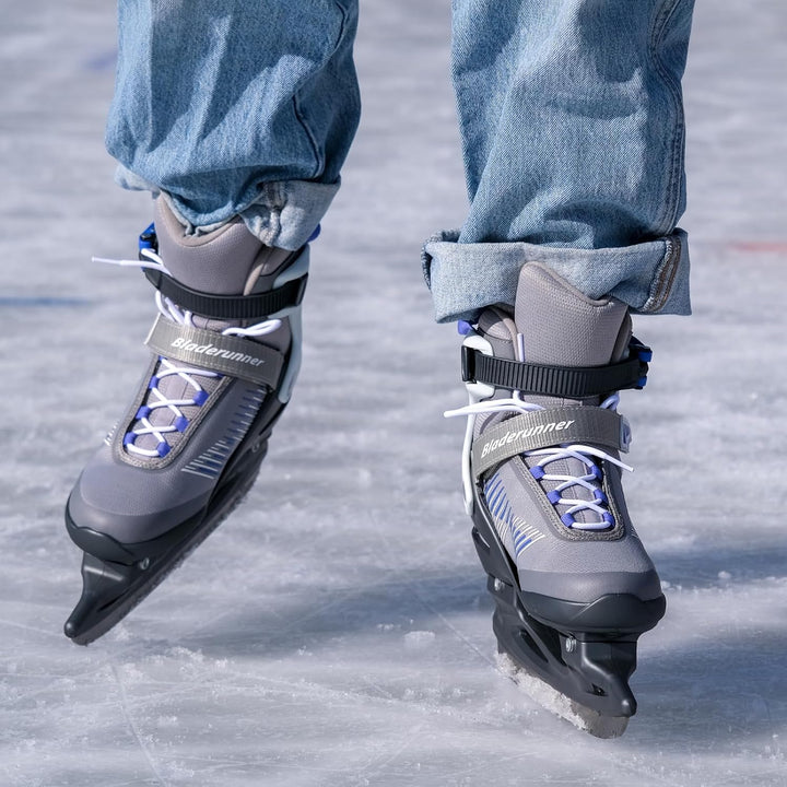 Bladerunner Igniter Ice W Allround-Schlittschuh für Freizeitläufer, Damen, Silber/Blau 42 (UK: 8 / U