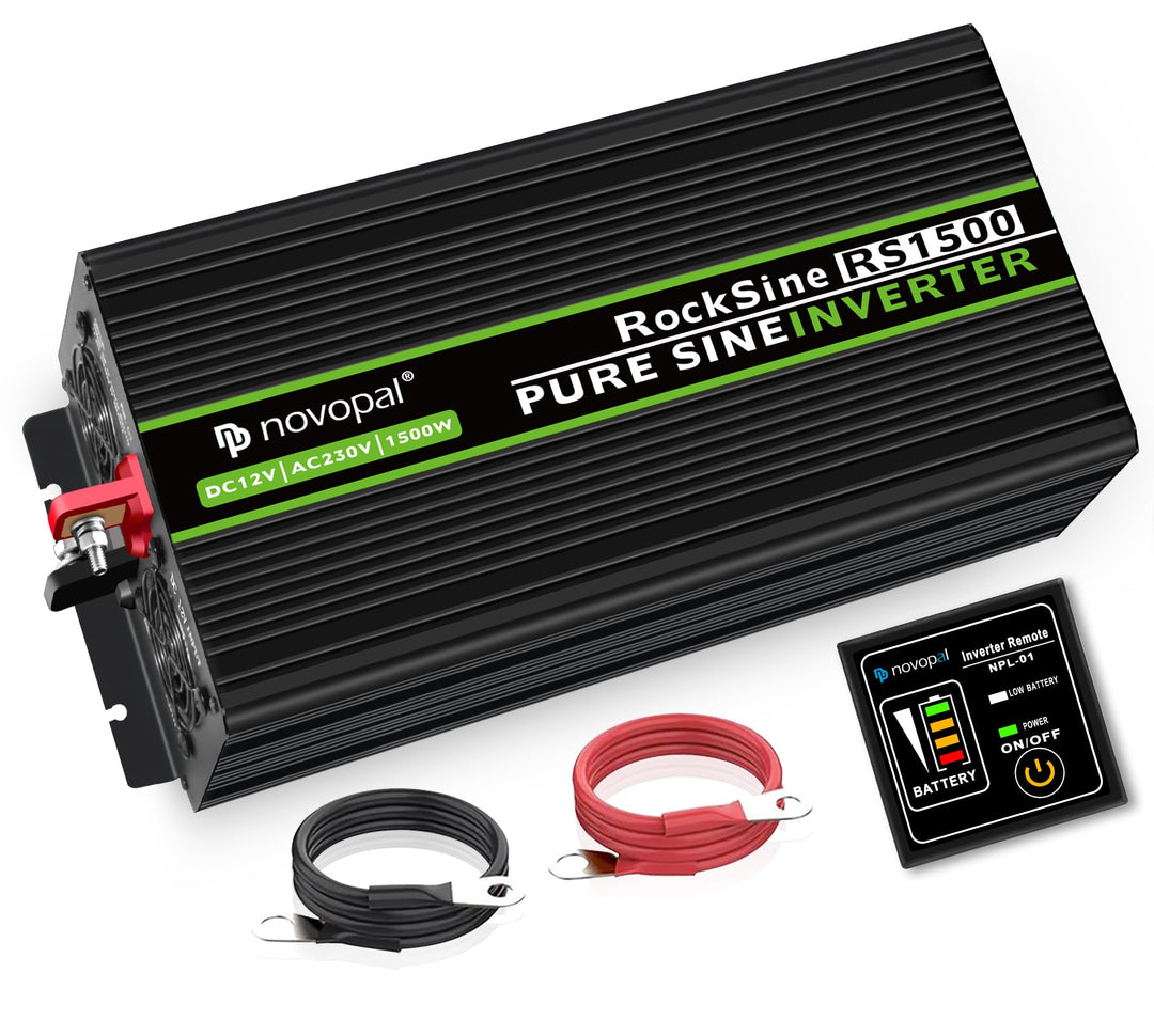 novopal 1500W KFZ reiner Sinus Spannungswandler-Auto Wechselrichter 12v auf 230v Umwandler-Inverter