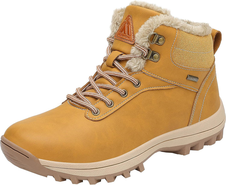 Mishansha Unisex Winterschuhe Winterstiefel mit Warm Gefüttert, Gr. 36-48 37 EU Buttergelb, 37 EU Bu