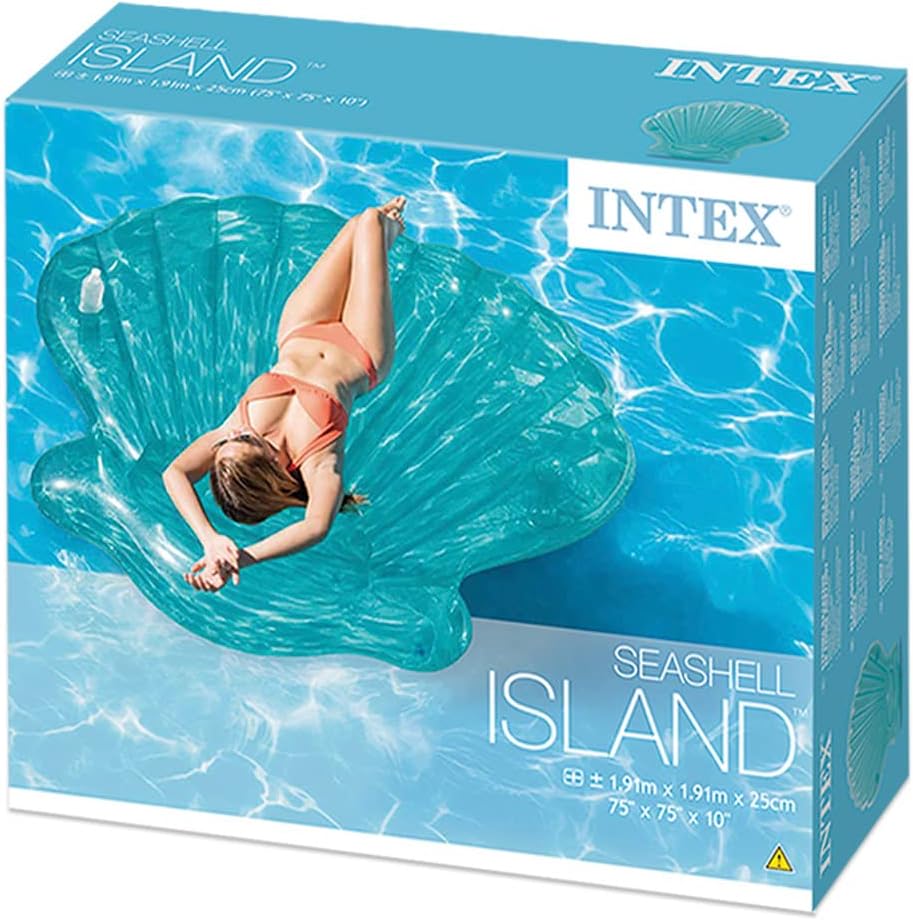 Intex 57255 - Muschelinsel, blau, 191 x 191 x 25 cm