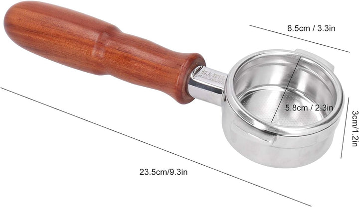 304 Edelstahl Bodenloser Siebträger Kaffeefilterhalter für La Marzocco 58mm