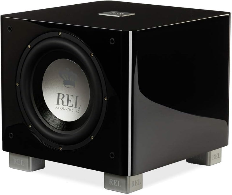 REL Acoustics T/9x Subwoofer, 25,4 cm (10 Zoll) Front-Firing Driver, Pfeil Wireless Port, Hochglanz