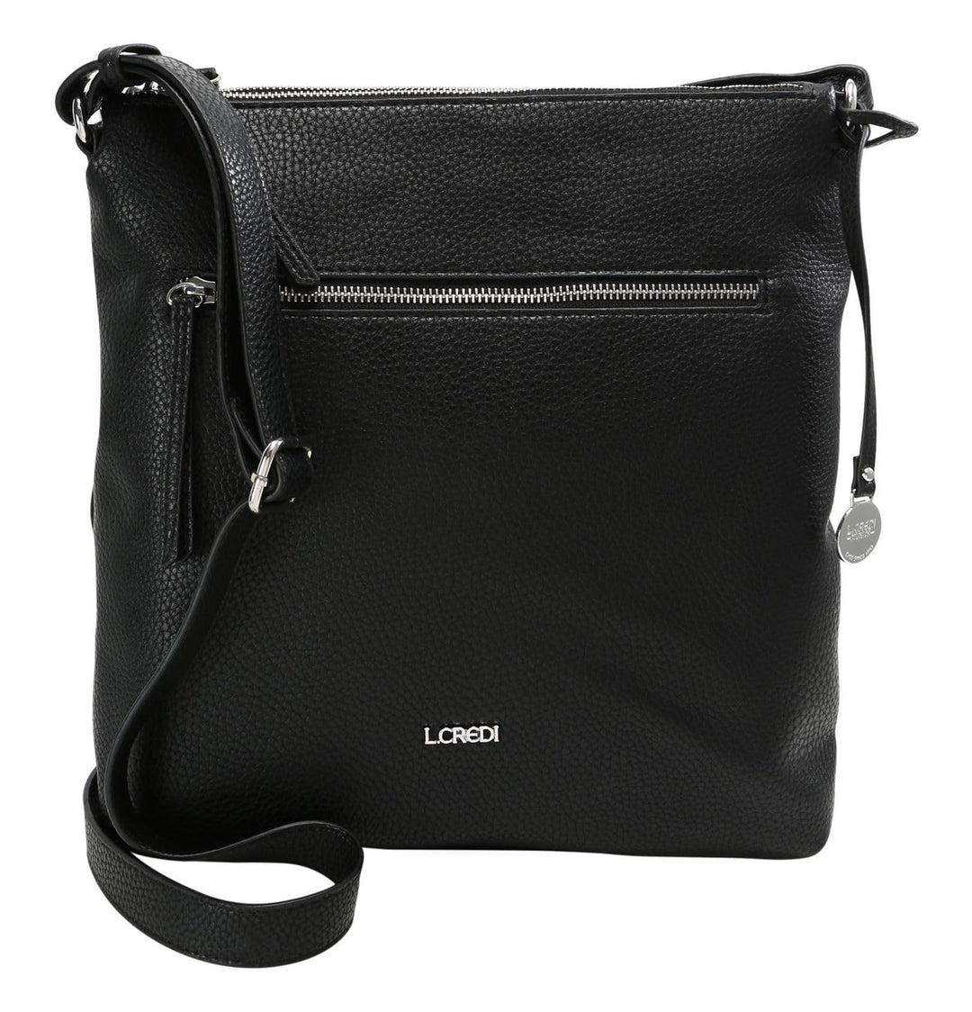 L.Credi Damen New Orleans Umhängetasche Schwarz (Schwarz)