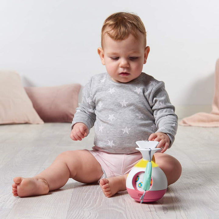 Tiny Love Tummy Time Mobile Entertainer, Toy with Music and Lights, Suitable from Birth, 0M +, Princ