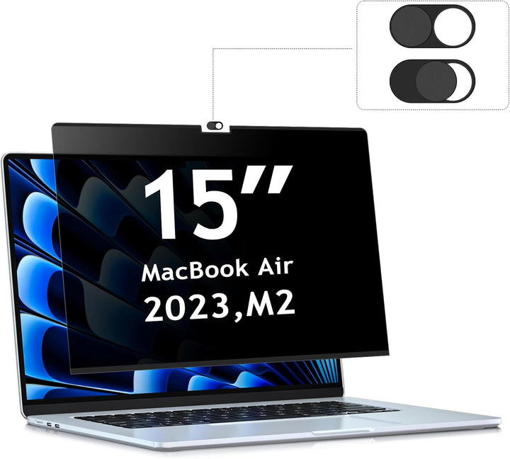 ZOEGAA Sichtschutz Macbook Air 15 Zoll,Anti Blaulicht Blickschutzfolie MacBook air 15 und Abnehmbare