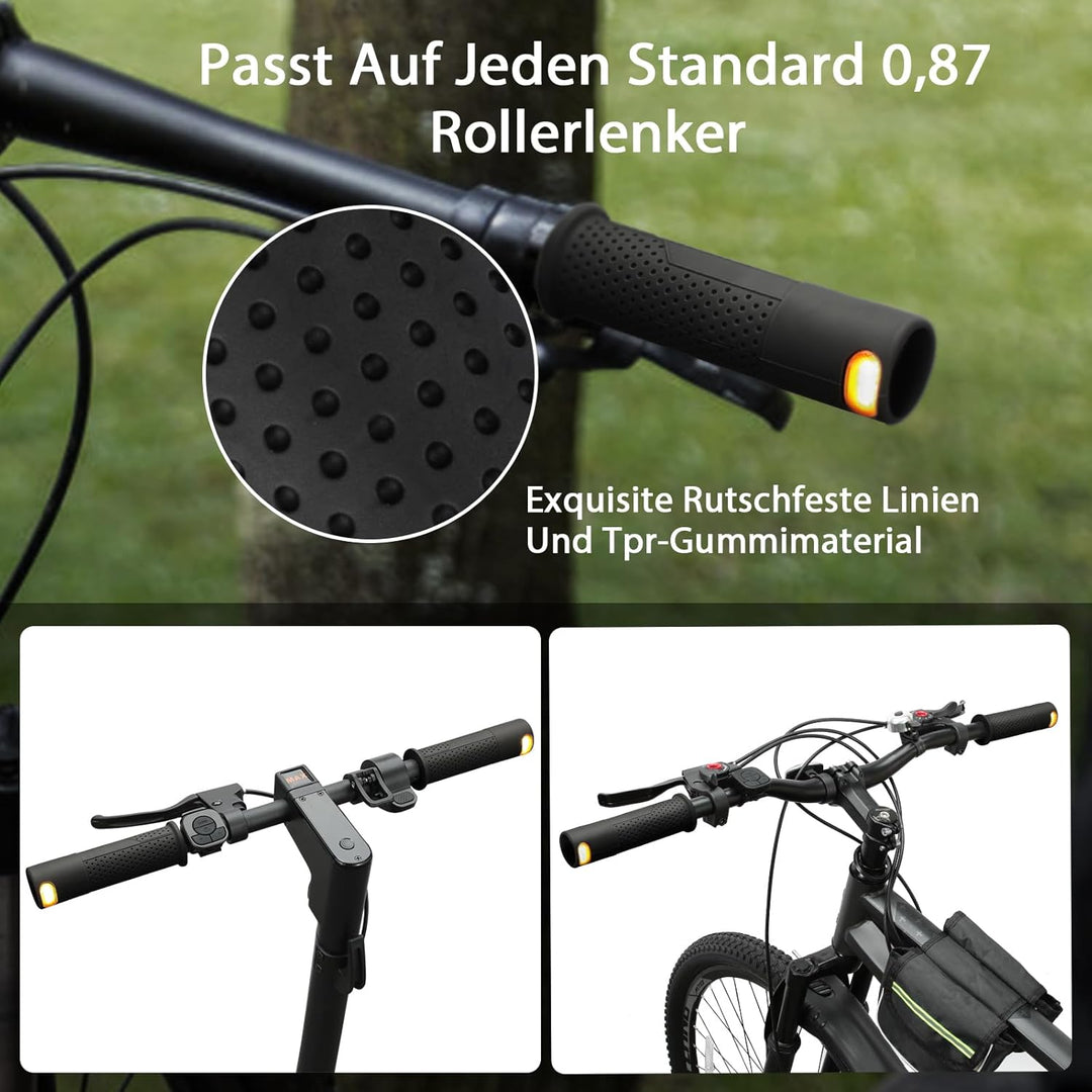 E Scooter Blinker, Griff Licht Roller Blinker Licht Indikator Licht Griff mit wiederaufladbarer Fern