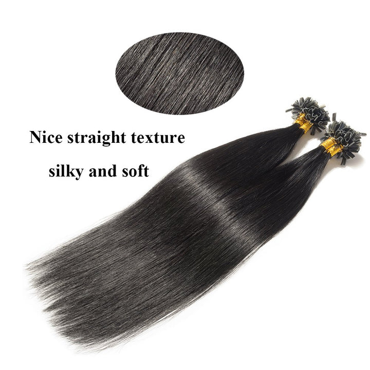 SEGO Extensions Haare Bondings Echthaar Bonded U Tips Remy Haarverlängerung Keratin Glue 200 Strähne