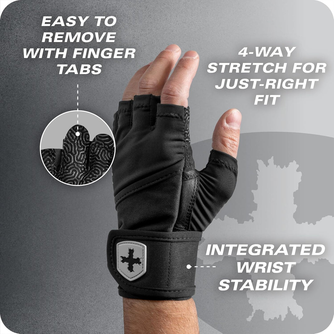 Harbinger Pro Wristwrap Handschuhe XXL Schwarz, XXL Schwarz