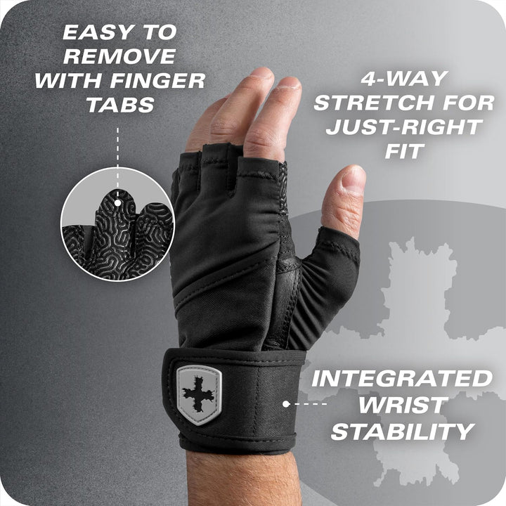 Harbinger Pro Wristwrap Handschuhe XXL Schwarz, XXL Schwarz
