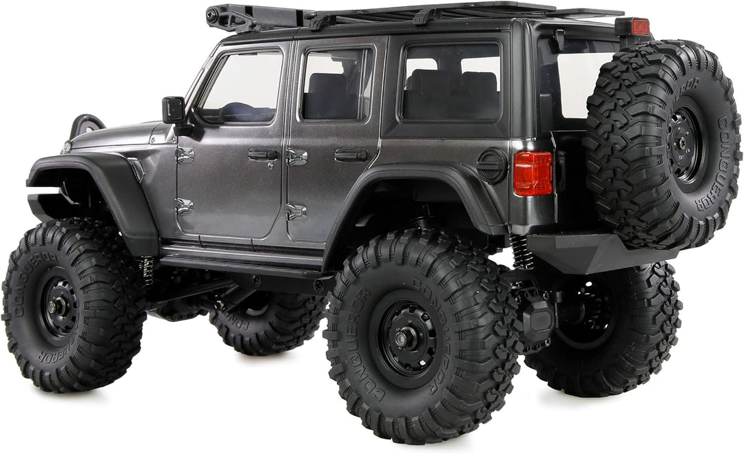 Amewi AMXRock Mini-Crosstrail Scale Crawler 4WD 1:16 RTR grau inkl. Fernsteuerung, Akku, Ladekabel