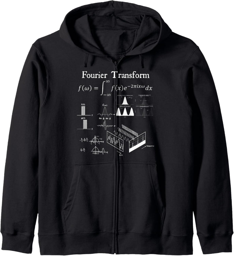 Fourier Transform Signal Wissenschaft Mathematik Lehrer Nerdy Geschenk Kapuzenjacke