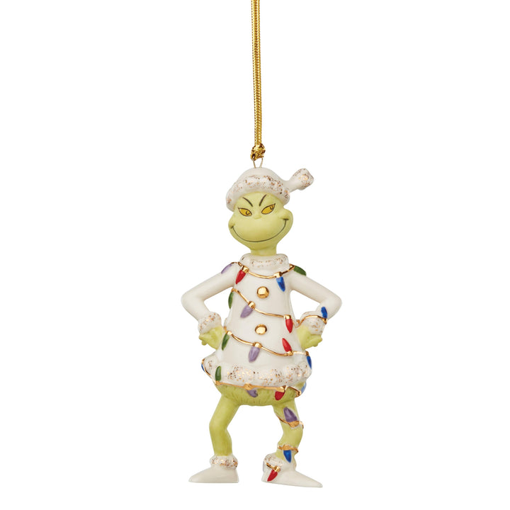 Lenox Grinch with Lights Ornament, 0,1 kg, Elfenbein, Grinch