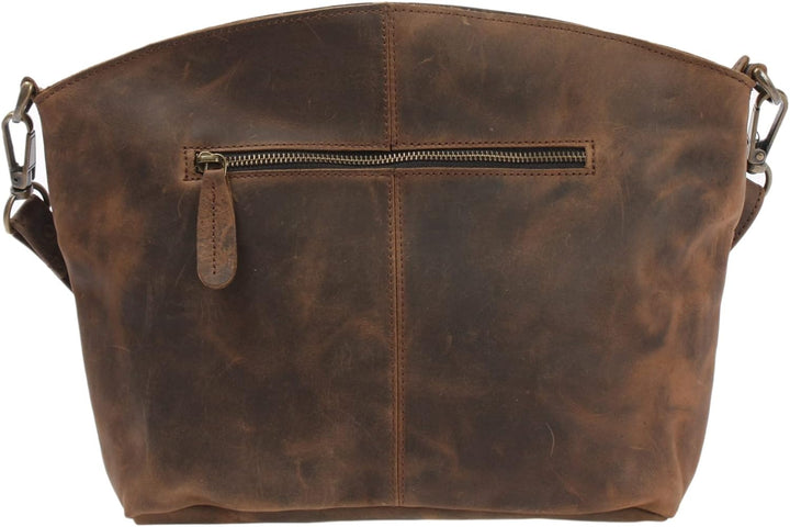 LECONI Umhängetasche für Damen Schultertasche Freizeittasche Damentasche Frauen Ledertasche Handtasc