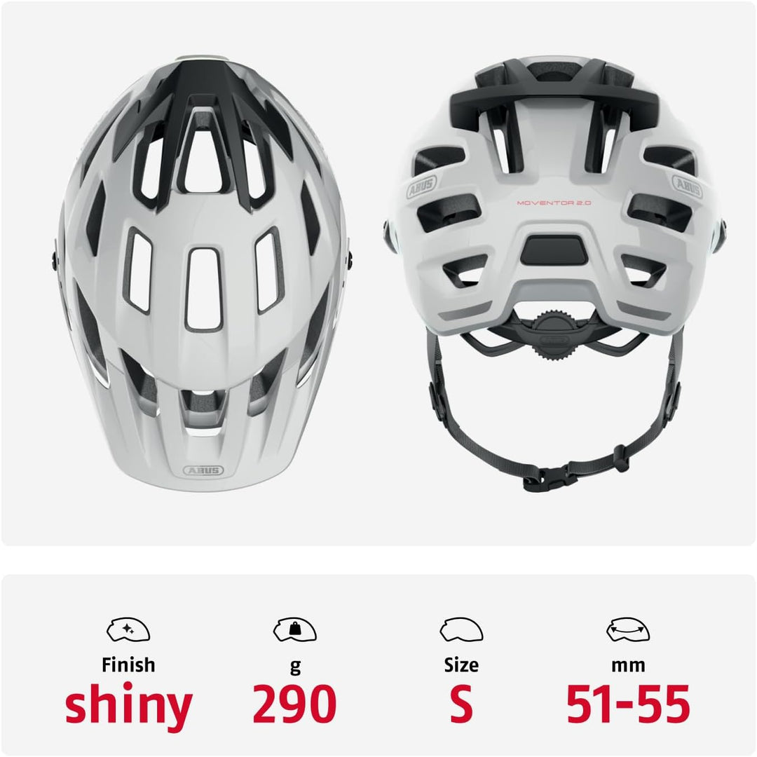 ABUS MTB-Helm Moventor 2.0 - komfortabler Fahrradhelm fürs Gelände - All-Mountain-Helm - für Damen u