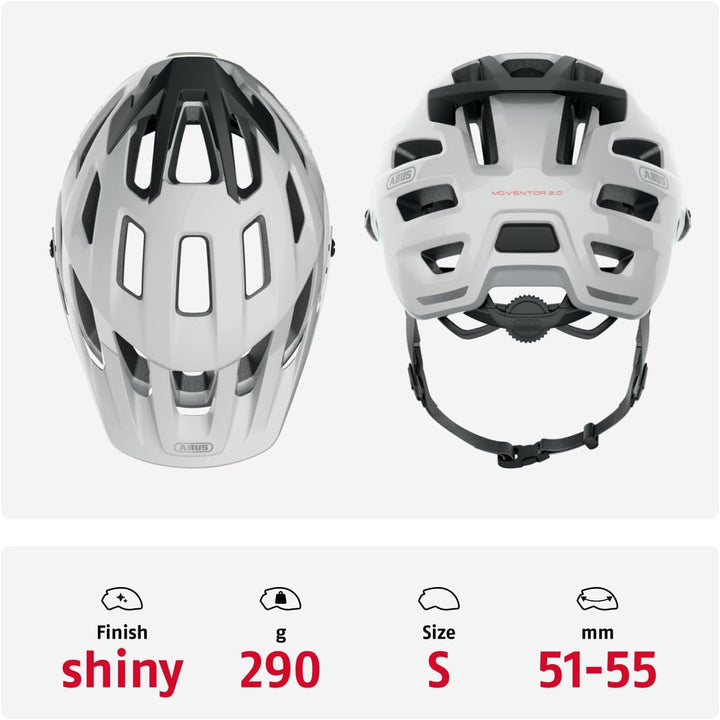 ABUS MTB-Helm Moventor 2.0 - komfortabler Fahrradhelm fürs Gelände - All-Mountain-Helm - für Damen u