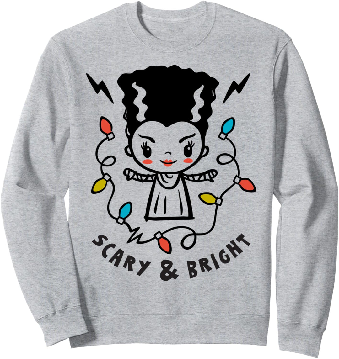 Universal Monsters Christmas Scary And Bright Bride Sweatshirt