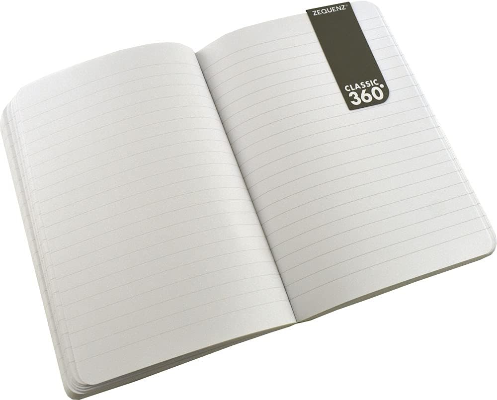 Zequenz Signature Classic 360 Notizbuch B6 Schwarz Liniert B6 medium Schwarz, B6 medium Schwarz