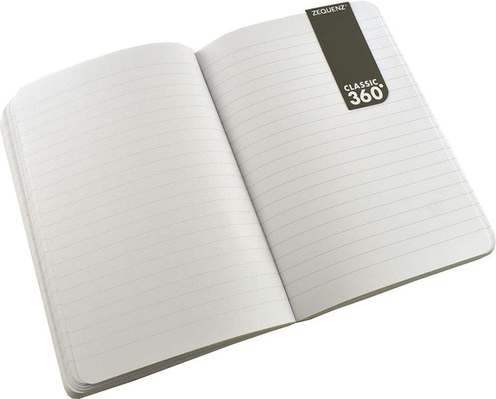 Zequenz Signature Classic 360 Notizbuch B6 Schwarz Liniert B6 medium Schwarz, B6 medium Schwarz