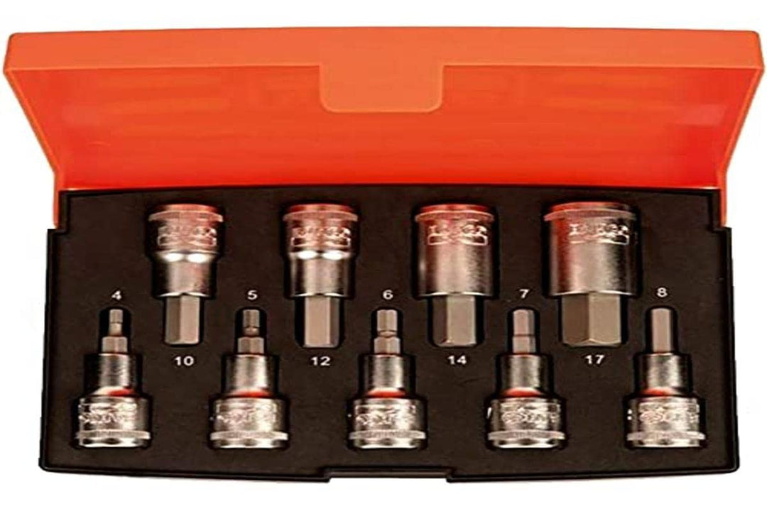 Bahco Vasos BHS9HEX Naranja 4mm 5mm 6mm 7mm 8mm 10mm 12mm 14mm 17mm