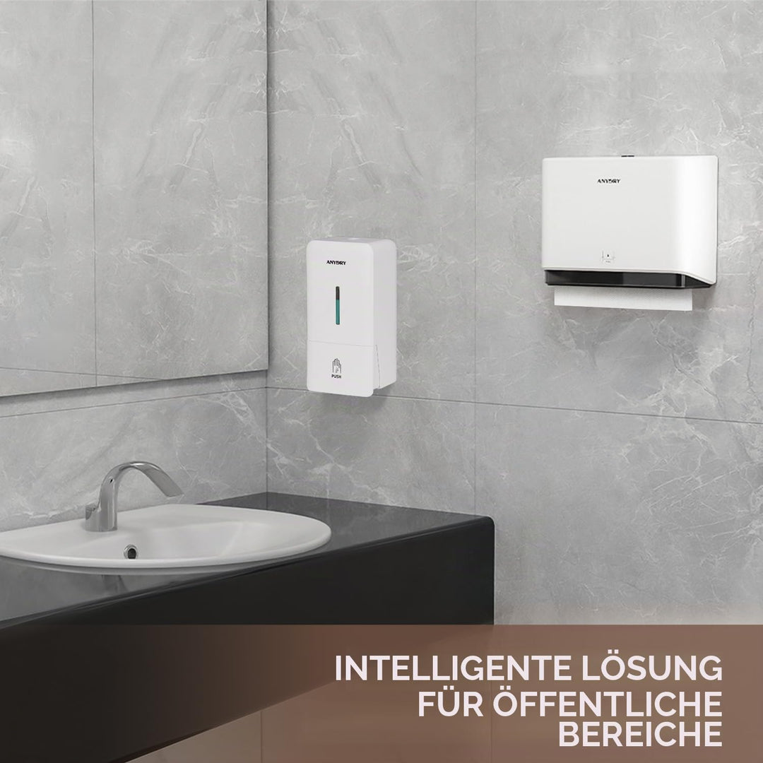 anydry 5101 Spender Hygienisch ABS Papierhandtuchspender Kommerziell für Falthandtücher An der Wand