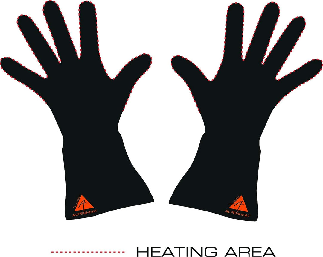 Alpenheat FireGloveliner Beheizter Unterziehhandschuh, schwarz, XS