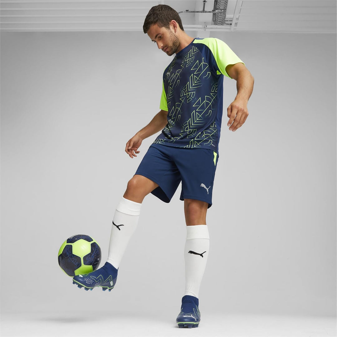 PUMA Herren Future Match+ Ll Fg/Ag Fussballschuh 42.5 EU Persisches Blau Puma Weiss Pro Grün, 42.5 E