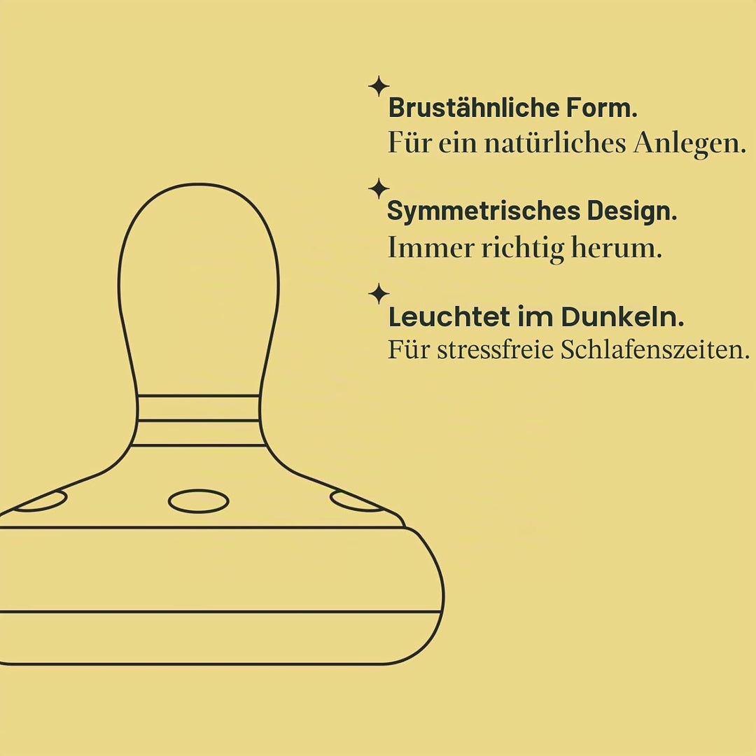 Tommee Tippee Closer to Nature natürlich geformter Beruhigungssauger für die Nacht, 0-6 Monate, 4er-