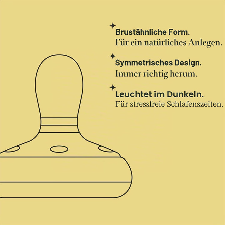 Tommee Tippee Closer to Nature natürlich geformter Beruhigungssauger für die Nacht, 0-6 Monate, 4er-