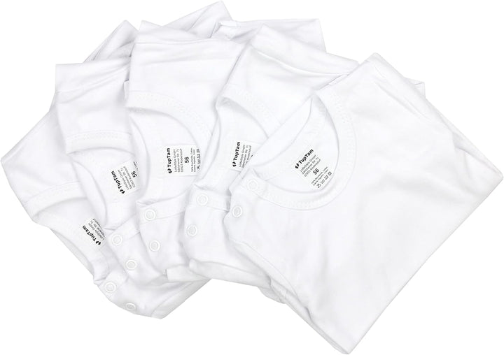 Baby Body Langarm – Weicher Body Baby 5er Pack aus Baumwolle, Unifarben, OEKO-TEX Zertifiziert, 80 F