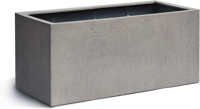 ESCHBACH® Pflanzkübel Box 100 Beton Grau Rechteckig * 100 x 45 x 45 cm * 10 Jahre Garantie 100x45x45