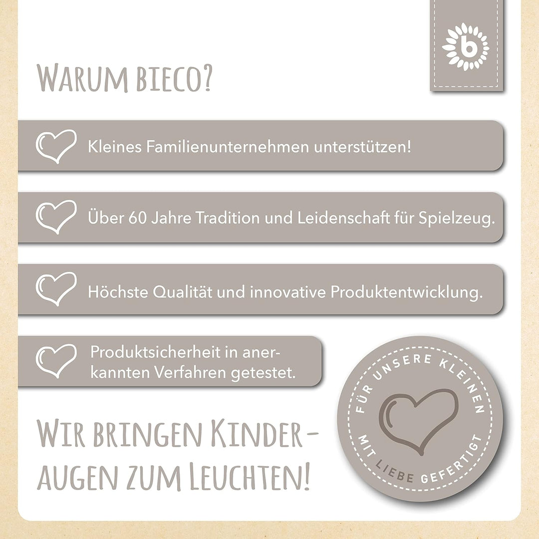 Bieco Plüsch Schaukeltier Esel Fips, 60 cm | Kinder Schaukelstuhl mit Sicherheitsgurt | Baby Schauke
